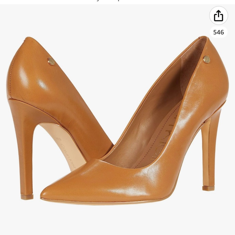 Calvin Klein Caramel Brady Pump